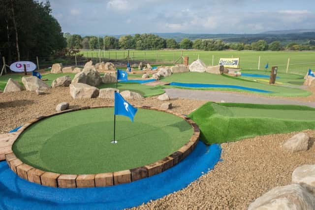 The mini golf course.