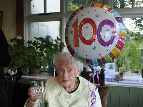 Evelyn turned 100 on October 9th.