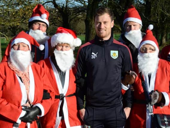 Ashley Barnes with some of last year's Santa Dashers