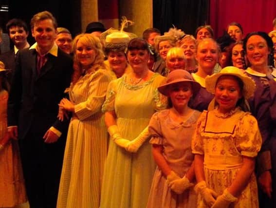 Cast members of Half a Sixpence, presented by St Cuthbert's Operatic and Dramatic Society. (s)