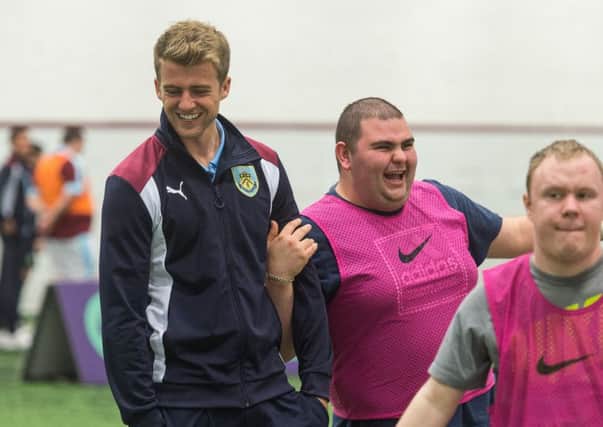 Patrick Bamford at the Burnley FC in the Community pan-disability session