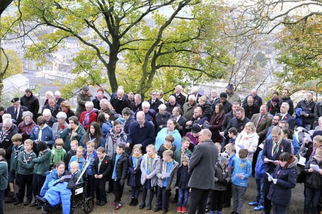 Clitheroe Remembrance Day Service at Clitheroe Castle
