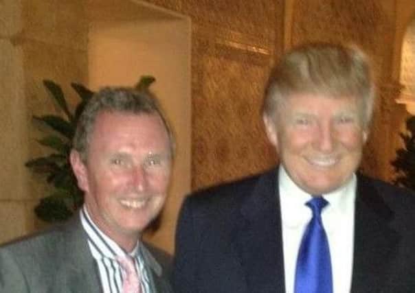 Ribble Valley MP Nigel Evans when he met Donald Trump in the United States in 2012.
