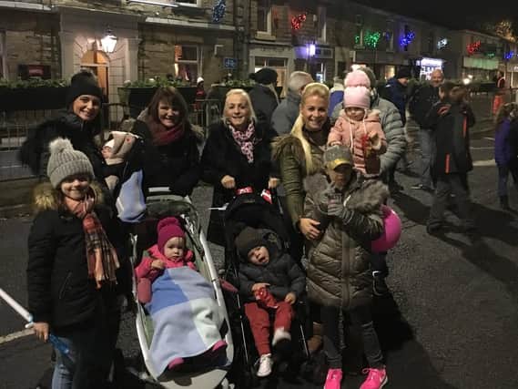 Families gather for the Padiham Christmas lights switch on