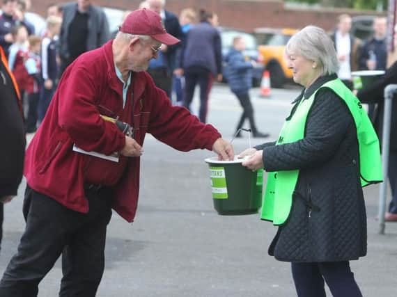 Samaritans will be collecting outside Turf Moor on Saturday