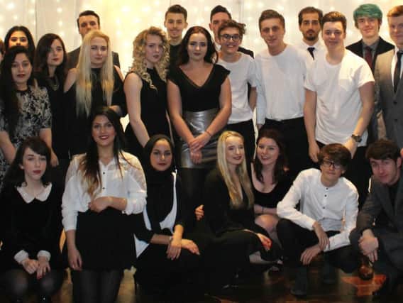 Some of the students who took part in the talent showcase at Burnley's Thomas Whitham Sixth Form.