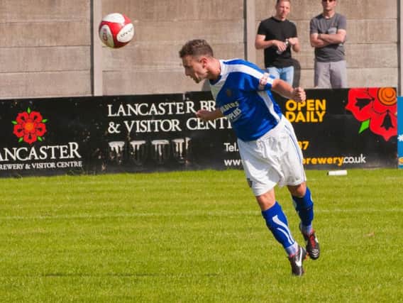 Garry Hunter, pictured in action for Lancaster City, netted Padihams equalising goal