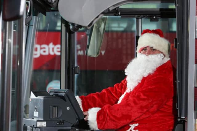 Santa will be swapping his sleigh for a bus on Boxing Day