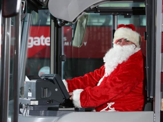 Santa will be swapping his sleigh for a bus on Boxing Day