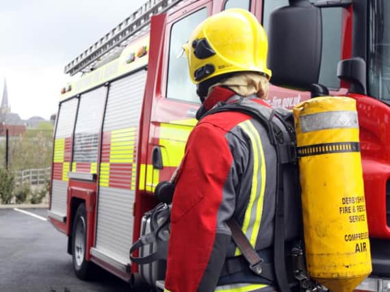 Firefighters had to cut four people from two vehicles after an accident on the M65.