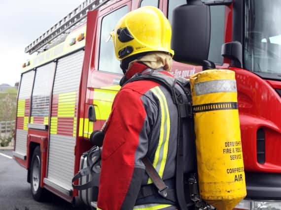 Firefighters have tackled a shed blaze in Burnley