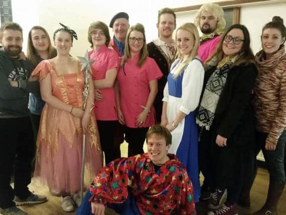 The cast of pantomime Beauty and the Beast. (s)