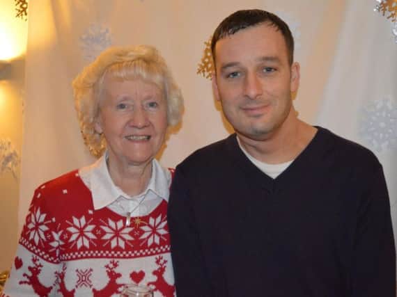 Martin Simm, who died in October after a three year battle with cancer, with his mum Sheila.