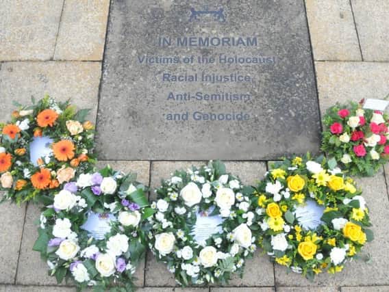 Holocaust Memorial Service at the Peace Garden, Burnley.