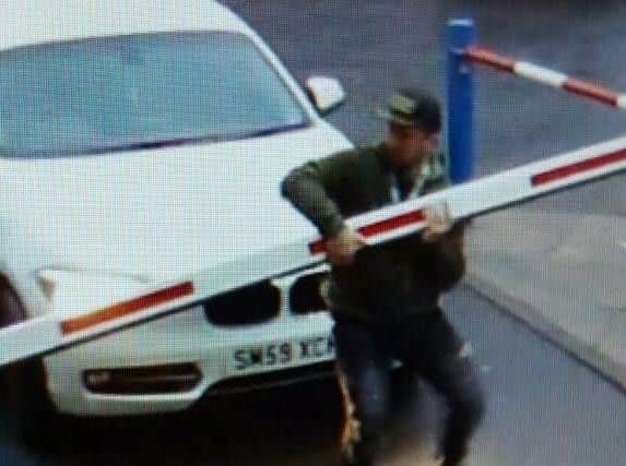Police are appealing for help to trace this man who they believe is driving a vehicle with cloned number plates