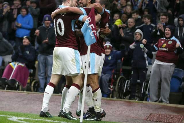 George Boyd scoring against Bournemouth at Turf Moor