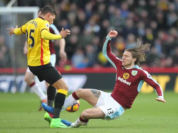 Jeff Hendrick was sent off for this challenge