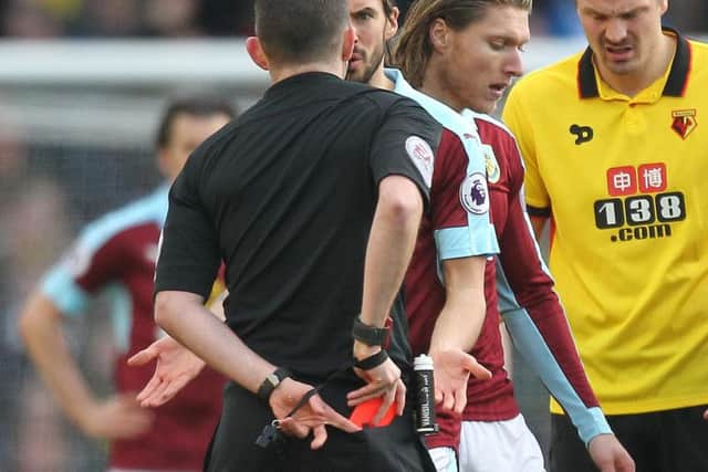 Jeff Hendrick receives his marching orders