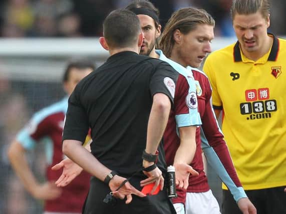 Jeff Hendrick receives his marching orders