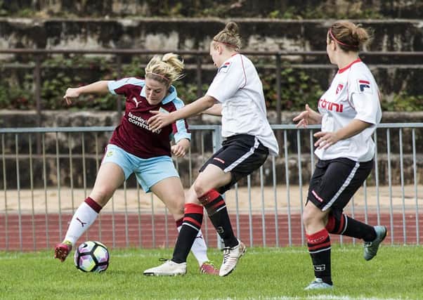 Lizzy Hamer was on the scoresheet for Burnley FC Ladies in their 1-1 draw against Birkenhead