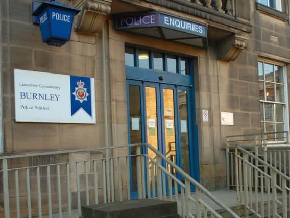 Police officers in Burnley caught a man fleeing the scene after a burglary at a house.