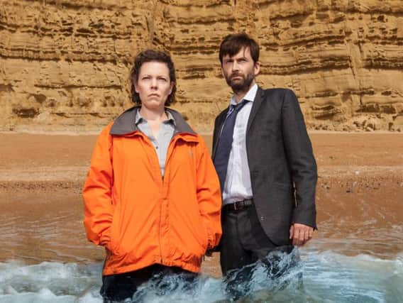 David Tennant as D.I Alec Hardy and Olivia Colman as D.S Ellie Miller