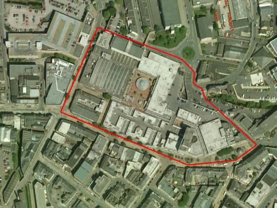The area in Burnley town centre where police issued a section 34 dispersal order to keep yobs out. Photo: Google