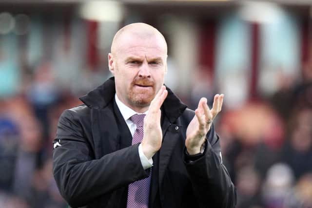 Clarets boss Sean Dyche is relishing the prospect of four away games in a row