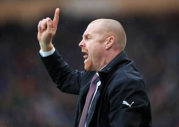 Burnley manager Sean Dyche during the Premier League match at the KCOM Stadium, Hull. PRESS ASSOCIATION Photo. Picture date: Saturday February 25, 2017. See PA story SOCCER Hull. Photo credit should read: Mike Egerton/PA Wire. RESTRICTIONS: EDITORIAL USE ONLY No use with unauthorised audio, video, data, fixture lists, club/league logos or "live" services. Online in-match use limited to 75 images, no video emulation. No use in betting, games or single club/league/player publications.