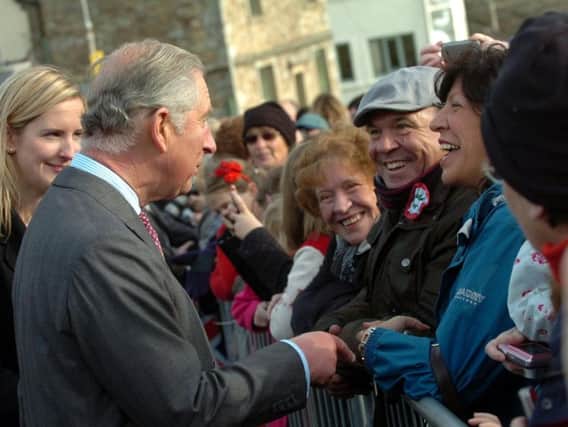 The Prince of Wales on a previous visit to Lancashire. (s)