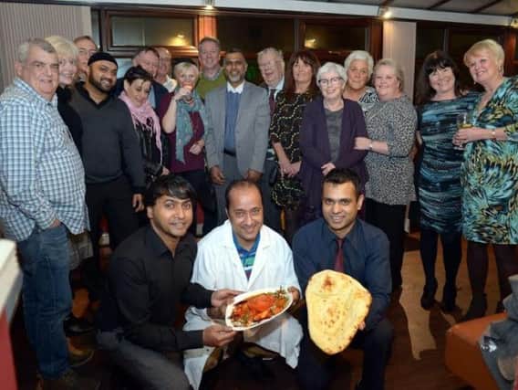Guests at the Usha charity curry night