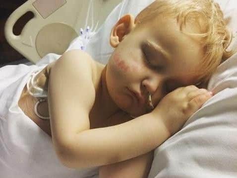 Charlie is being treated at Manchester Children's Hospital