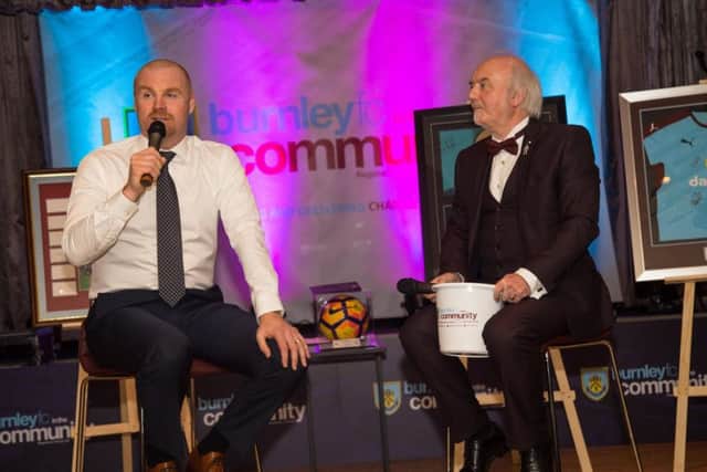 Clarets boss Sean Dyche spoke with the audience