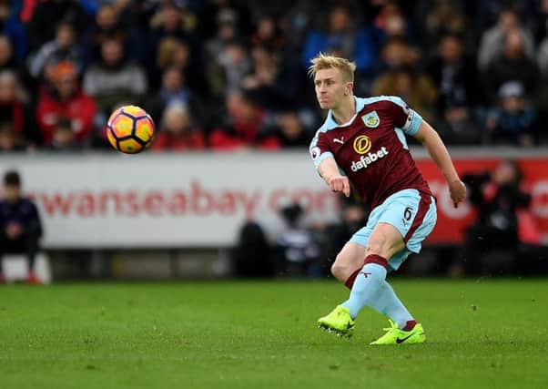Burnley's Ben Mee in action during todays match  

Photographer Ashley Crowden/CameraSport

The Premier League - Swansea City v Burnley - Saturday 4th March 2017 - Liberty Stadium - Swansea

World Copyright Â© 2017 CameraSport. All rights reserved. 43 Linden Ave. Countesthorpe. Leicester. England. LE8 5PG - Tel: +44 (0) 116 277 4147 - admin@camerasport.com - www.camerasport.com