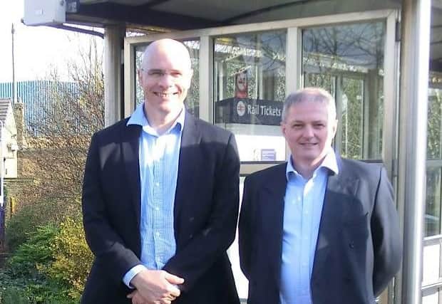 Paul McMahon, Managing Director of Freight and National Passenger Operators at Network Rail, and Graham Backhouse, Head of Supply Chain and Logistics at Drax Power.