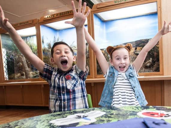 These two youngters are clearly ready for the Easter fun and celebrations at Burnley's Towneley Hall