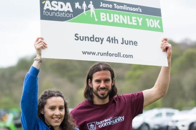 Burnley midfielder George Boyd at the launch event.
