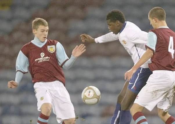 Paul Pogba in action during the FA Youth Cup Fourth Round match