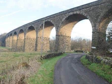 A section of the Martholme Viaduct which campaigners are working towards bringing back into use for the public