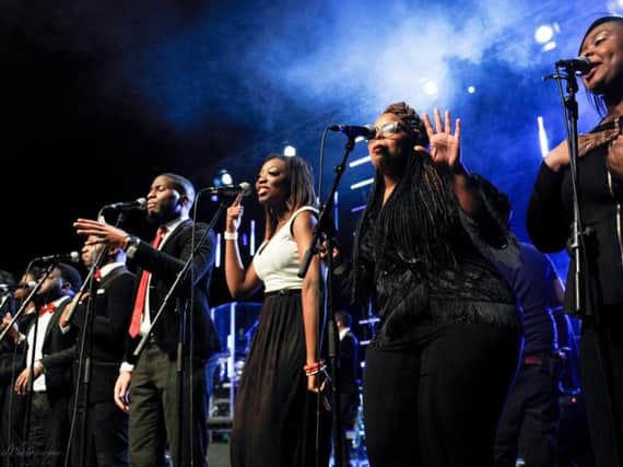 The Gospel Touch choir who feature in the Voices of Craven