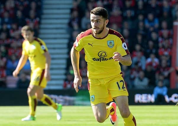 Burnley's Robbie Brady in action during todays match  

Photographer Ian Cook/CameraSport

The Premier League - Bournemouth v Burnley - Saturday 13th May 2017 - Vitality Stadium - Bournemouth

World Copyright Â© 2017 CameraSport. All rights reserved. 43 Linden Ave. Countesthorpe. Leicester. England. LE8 5PG - Tel: +44 (0) 116 277 4147 - admin@camerasport.com - www.camerasport.com