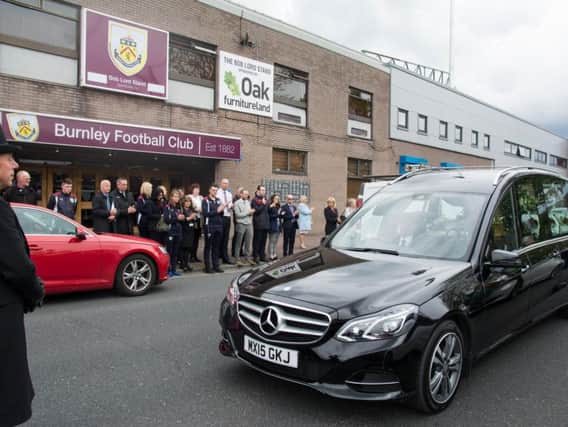 Respects were paid to the former Clarets skipper