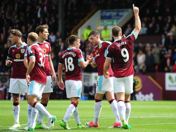 Sam Vokes opened the scoring for the Clarets in the first half