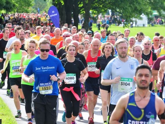 Runners start the Burnley 10k