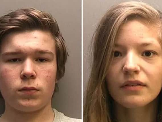 Lucas Markham and Kim Edwards, believed to be Britain's youngest double murderers. Photo credit: Linconshire Police /PA Wire