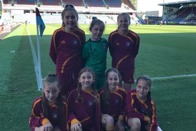 Gracious in defeat were the team from St Mary Magdalene's RC Primary School who were lost to Padiham Primary in the final of the Burnley Schools girls' under 11's football tournament.
