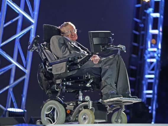 Professor Hawking said he believed the human race was "standing at the threshold of a new era"