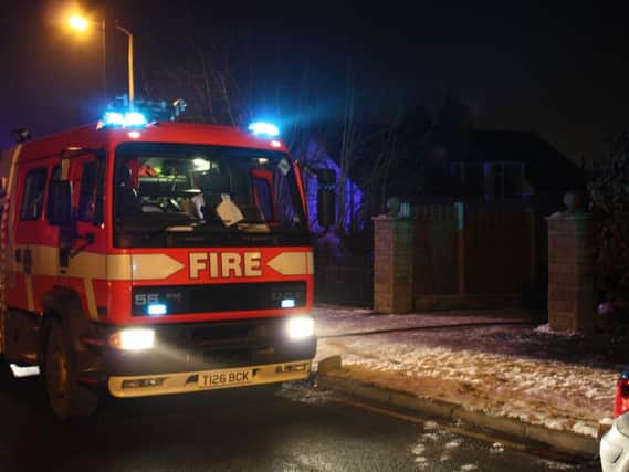 Burnley firefighters were called out in the dead of night to a blaze they believe was started deliberately