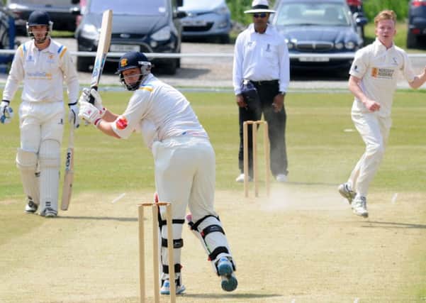 Ben Heap for Lowerhouse in their game against Burnley