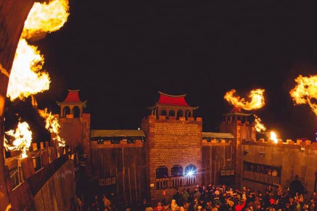 Revellers enjoy The Fortress at Beatherder